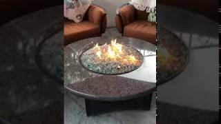 Oriflamme Gas Fire Pit Table Tropical Elegance [upl. by Emmye]