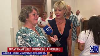 MARCELLE 107 ANS  LA DOYENNE DE LA ROCHELLE [upl. by Ahcirt]