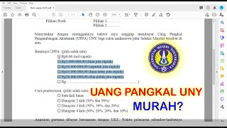 UANG PANGKAL UNY 2020  S1 dan D4 [upl. by Alohcin]