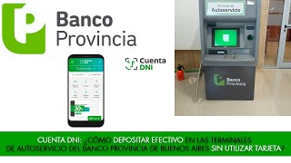 CUENTA DNI DEPOSITAR EFECTIVO en las TERMINALES DE AUTOSERVICIO del Banco SIN UTILIZAR tarjeta 💵 [upl. by Anelram]