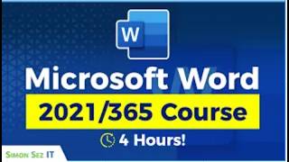 Microsoft Word for Beginners 4Hour Training Course in Word 2021365 [upl. by Noll]