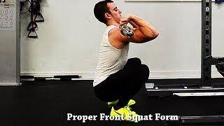 How To Front Squat With Proper Form [upl. by Ennairda847]