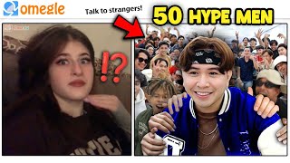 What Happens If You Hire 50 HYPE MEN On OMEGLE  OMETV  She Was Speechless PART 3 [upl. by Ylrehs231]