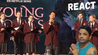 Young Royals  Omar Rudberg amp Hillerska Choir Sing Live – By Juliuns Santos CANTOR REACT REAÇÃO [upl. by Aikaj]