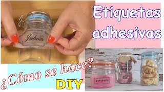 Como hacer tus propias Etiquetas Adhesivas Fácil y rápido Método casero DIY [upl. by Ayaros523]