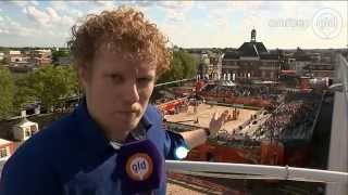 Compleet stadion gebouwd Arjan Hoefakker bij start WK Beach Volleyball in Apeldoorn [upl. by Arvo]