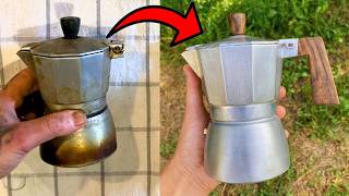 Reviving a Moka Pot Customizing and Renovating After 15 Years of Use  papacrew [upl. by Gazzo]