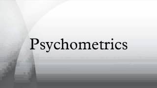 Psychometrics [upl. by Anwahsat]