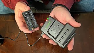 Neewer NP F550 Battery Charger Set Review [upl. by Field]