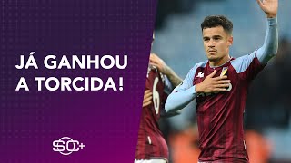 quotELE É Fquot Torcida do Aston Villa faz MÚSICA para Coutinho e ROCK N ROLL no SportsCenter [upl. by Nie614]