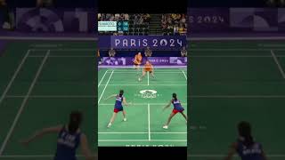 永原・松本 パリ五輪 2戦目 shorts badminton parisolympics2024 paris2024 badmintonjapan bwf [upl. by Oicelem628]