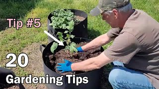 20 Gardening Tips That Any Gardener Can Use  Beginner Or Experienced [upl. by Ybreh]