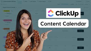 ClickUp Content Calendar  creating a simple content calendar in ClickUp [upl. by Honig]