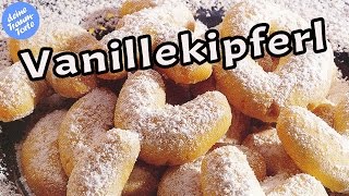 Vanillekipferl Rezept Einfach amp Schnell  Plätzchenrezepte  Kekse backen  Plätzchen backen [upl. by Eceined]