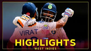 Highlights  West Indies v India  Kohli Hits Hundred  2nd Cycle Pure Agarbathi Test Day 2 [upl. by Yggam]