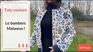 Tuto couture  le bombers Maïwenn [upl. by Sada]