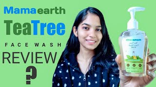 Mamaearth tea tree 250ml facewash Review  Best facewash for acne and pimple  In Hindi [upl. by Neillij761]