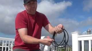 168 How to coil coax wire rope etc to be free of kinks twists and knots [upl. by Meihar747]