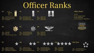 US Military All Branches OFFICER RANKS Explained  What is an Officer [upl. by Gilligan]