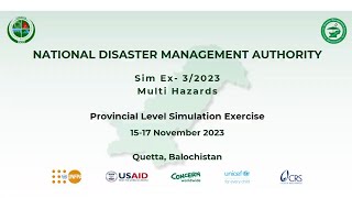 Provincial Level Simulation Exercise SimEx in Quetta [upl. by Kato]