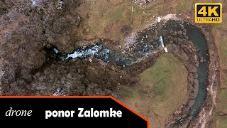 Ponor rijeke Zalomke snimci dronom [upl. by Ahsenauj]