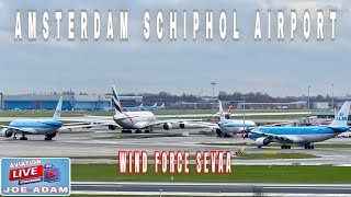 LIVE Amsterdam Schiphol Airport 18L24 Departures [upl. by Chak]