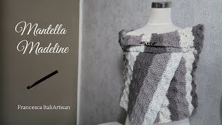 Mantella Madeline Stola corta  VideoTutorial Uncinetto  Crochet Stole [upl. by Elo]