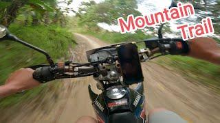 Yamaha XTZ 125  Mountain trail Enduro race  Onboard video top speed sound [upl. by Pompea]