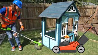 Mowers for Kids  Lawn Work with Handyman Hal  Fun Videos for Kids [upl. by Doralynne]