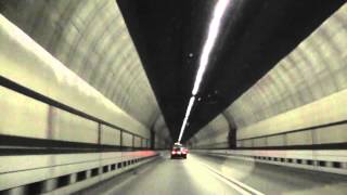 Driving Through The Kingsway Tunnel From Liverpool To Wallasey England 26th August 2013 [upl. by Cassil]