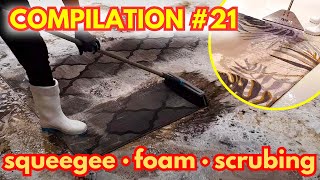 Carpet cleaning compilation 21  squeegee foam amp scrubing [upl. by Ojytteb]