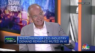 CEO Heimo Scheuch live on CNBC about wienerbergers halfyear earnings [upl. by Nair]