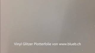 Vinyl Glitzer Plotter Folie Weiss [upl. by Tiemroth]