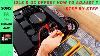 IDLE CURRENT AND DC OFFSET  How To Adjust   STEP BY STEP  Power Amplifiers [upl. by Idalina]