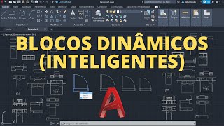 Como criar blocos dinâmicos no AutoCAD Inteligentes [upl. by Jennie]