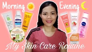 MY SKINCARE ROUTINE USING AFFORDABLE PRODUCTS  PHILIPPINES [upl. by Nethsa]