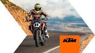 KTM 790 DUKE at PIKES PEAK 2018  KTM [upl. by Bartram573]