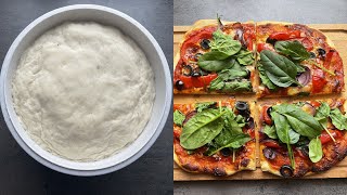 Domácí VEGANSKÁ Pizza krok za krokem  Recept na Kynuté Těsto na Pizzu i ze Sušeného Droždí [upl. by Snevets]