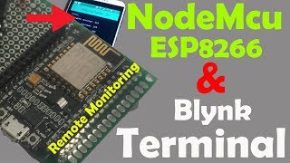 Arduino Project Blynk Terminal  Nodemcu esp8266 WIFI Module “Monitor sensors data from anywhere” [upl. by Hanfurd]