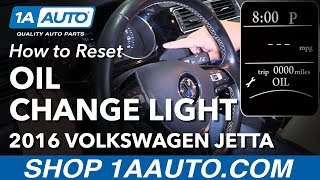 How to Reset Oil Change Light 1118 Volkswagen Jetta [upl. by Nashner]