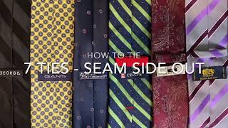 How to Tie a Tie  7 Ties that start with seam side out Your Perspective [upl. by Lynne]