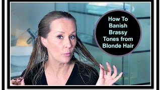 How To Banish Brassy Tones From Blondes [upl. by Anoif424]