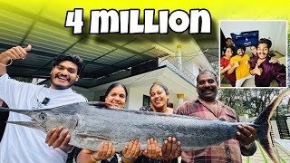 40 KG KING FISH 🔥  4 MILLION CELEBRATION [upl. by Yoho]