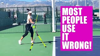 Improving With The Topspin Pro Tennis Training Aid [upl. by Oyr]