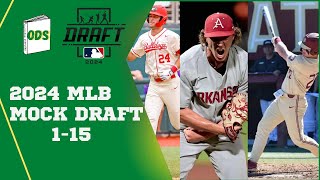 Overdue Sports 2024 MLB Mock Draft Picks 115 ft DiscussBaseball OCBaseball814 [upl. by Jallier]