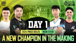 MONGOL 2024 PMGO Brazil Main Event  Day 1  PUBG MOBILE Global Open Brazil [upl. by Alyam492]