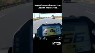 MT25 top speed keşfetbeniöneçıkar motorcycle motovlog topspeed motor [upl. by Htebazileharas]