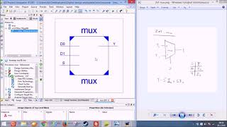 Design 2x1 Multiplexer  mux  in VHDL Using Xilinx ISE Simulator [upl. by Lawrence]