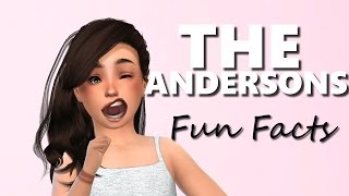 THE SIMS 4 ANDERSONS FUN FACTS [upl. by Slin]