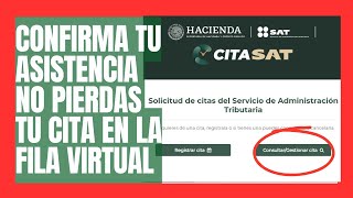 Como Confirmar ASISTENCIA EN EL SAT 2023 [upl. by Nimrac575]